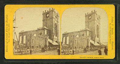 Trinity Church on Summer St., after fire of 1872