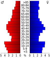 Pyramide des âges.