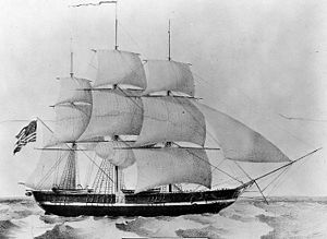 USS Princeton, Lithograph by N. Currier, New York, 1844.