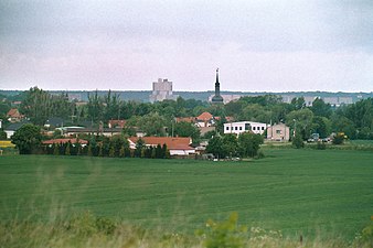 Holleben, gezien vanuit Delitz am Berge