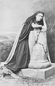 Rollenbild aus Mosenthals Deborah am Wiener Burgtheater (19. Jahrhundert)