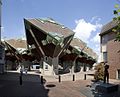 Entrance square with cube houses