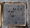 Stolperstein für Toni Sassen (Duffesbachstraße 19)