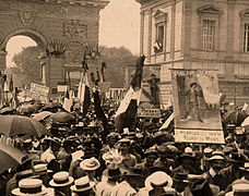 Manifestation des viticulteurs en 1907.
