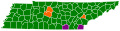 Resultats electorals per comtat a Tennessee