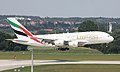 A380 der Emirates in München