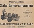 Oude reclame uit de tijd dat Carstabo nog in Sliedrecht was gevestigd (1948)