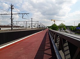 Fietsbrug naar de F1, vanuit Station Antwerpen-Berchem