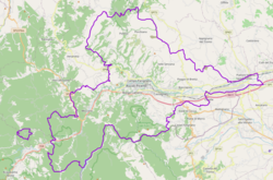Elhelyezkedése Ascoli Piceno megye térképén