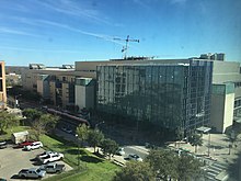 The Austin Convention Center was used as a field hospital beginning in January 2021 Austin Convention Center March 2016.JPG