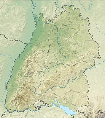 Kortpositioner Tyskland Baden-Württemberg