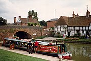 Barge on the Kennet and Avon Canal at Hungerford