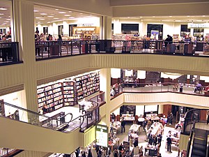 The interior of the Barnes & Noble located at ...
