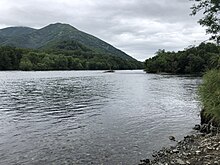 Blick auf den Fluss Bystraja, Kamtschatka