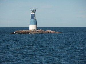 Ansicht von See, Leuchtturm mit Helipad, 2009