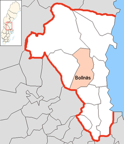 Bollnäs Municipality in Gävleborg County.png