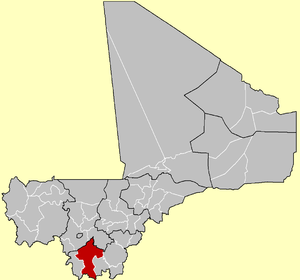 Location of the Cercle of Bongouni in Mali