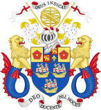 The original coat of arms of the East India Company (1600)