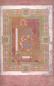 Beginpagina "Liber", het eerste woord van de Vulgaattekst, folio 22 recto.