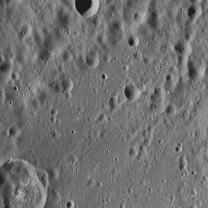 Unnamed crater in northwestern Homer which contains hollows and has dark ejecta.