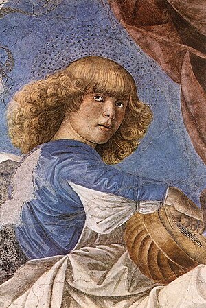 One of Melozzo's famous angels from the Basili...