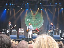 deLillos live at the Øya festival in 2005 (from left) Lars Fredrik Beckstrøm, Lars Lillo-Stenberg, Øystein Paasche and Lars Lundevall.