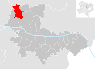 Lage der Gemeinde Fels am Wagram im Bezirk Tulln (anklickbare Karte)