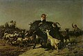 Fennel Cart attacked by Goats, 1857