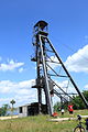 Skip shaft of the lignite mine, in Tauchritz