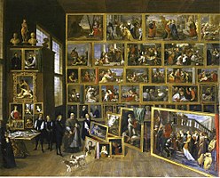 Gallery of Archduke Leopold Wilhelm in Brussels (Petworth), 1651