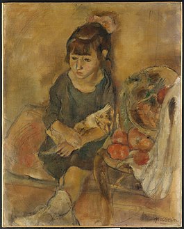 Pige med killing, ca. 1926