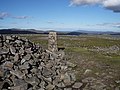 Cairn und Trigonometrischer Punkt auf dem Gipfel des Glas Maol