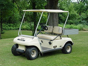 A picture of a golf cart.