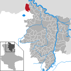 Poziția ortsteil Gollensdorf pe harta districtului Stendal