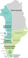 Karte der fusionierten Gemeinden