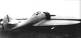 Опытный истребитель ИП-1 с пушками Курчевского под крылом. Июль 1934 года.