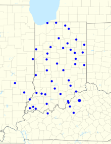 Map of radio affiliates Indianapolis Colts radio affiliates.png