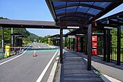 BRTのりばまでの通路（2023年7月）