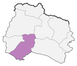 Location of Jajarm County in North Khorasan province