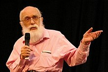 Stage magician and skeptic James Randi has demonstrated that magic tricks can simulate or duplicate some supposedly psychic phenomena. James Randi crop.jpg