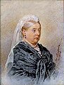 Queen Victoria, 1893, Aquarell