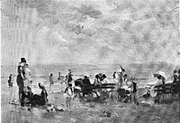 La Plage por Martha Walter (reimpresión en blanco y negro)