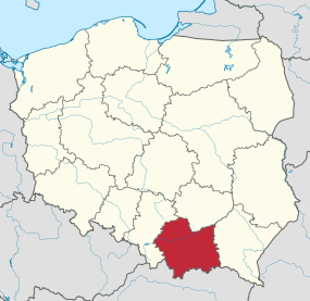 Localisation de Cracovie en Pologne