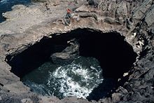 Sea cave collapse Littoral sinkhole.jpg