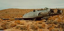 Remains of the second XF-90 prototype. Lockheed XF-90 (46-688) in Yucca Flat.jpg