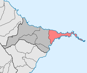 Localização no município de Machico