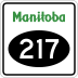 Provincial Road 217 marker