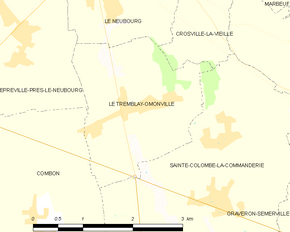 Poziția localității Le Tremblay-Omonville