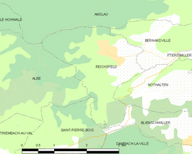 Mapa obce Reichsfeld