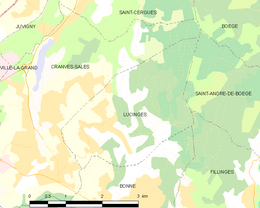 Lucinges - Localizazion